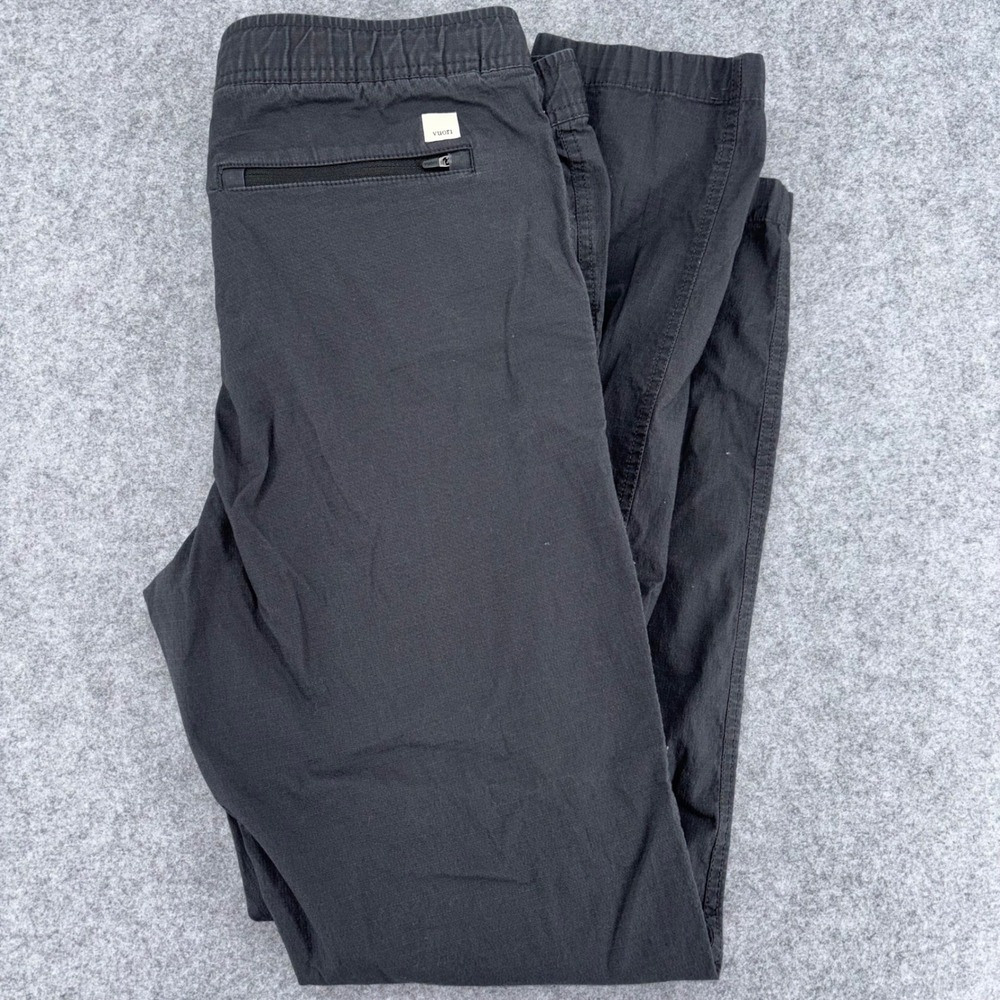 Vuori Ripstop Climber Pants Mens Large Black VW401-L Elastic Waist Hiking